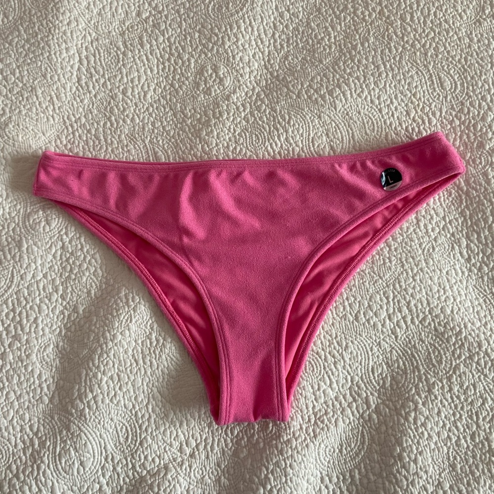 Holister pink bikini bottoms size large cheeky
